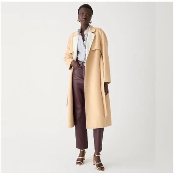 J Crew Harriet Trench Coat L NWOT Jacket BU070 J.Crew Academia Career Work - Picture 1 of 7